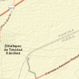 Zitlaltépec Street Map