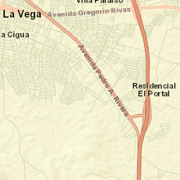 Concepción de La Vega Street Map