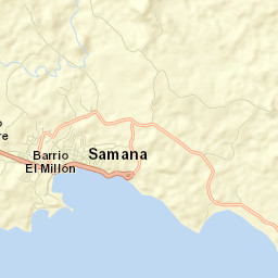 Samaná Street Map