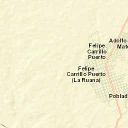 Felipe Carrillo Puerto Street Map