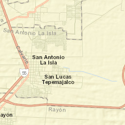 San Antonio la Isla Street Map