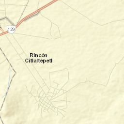 El Rincón Citlaltépetl Street Map