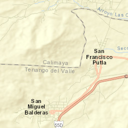 San Miguel Balderas Street Map