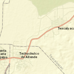 San Pedro Techuchulco Street Map
