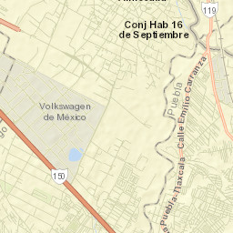 Almecatla Street Map