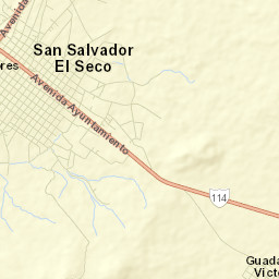 San Salvador El Seco Street Map