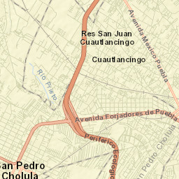 Santiago Momoxpan Street Map