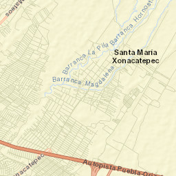 Santa María Xonacatepec Street Map