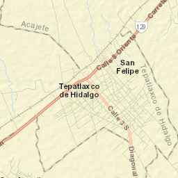 Tepatlaxco de Hidalgo Street Map