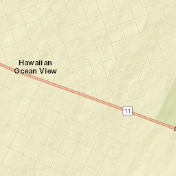 Hawaiian Ocean View Street Map