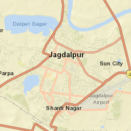 Jagdalpur Street Map
