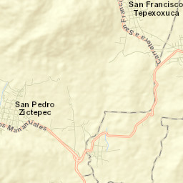 San Pedro Zictepec Street Map