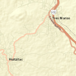 Tres Marías Street Map