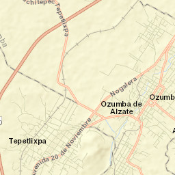 San Vicente Chimalhuacán Street Map