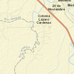 Medellín de Bravo Street Map