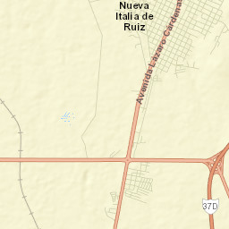 Cuatro Caminos Street Map
