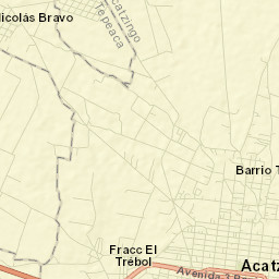 Acatzingo Street Map