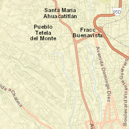 Fraccionamiento Lomas de Ahuatlán Street Map