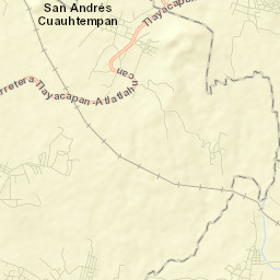 Cuauhtempan (San Andrés Cuauhtempan) Street Map