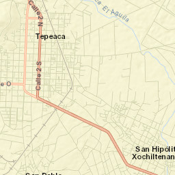 Tepeaca Street Map