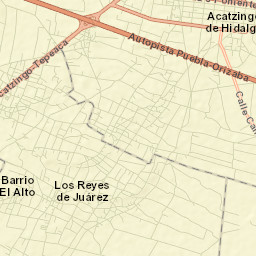 Actipan de Morelos Street Map