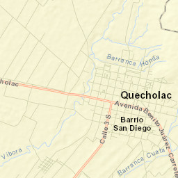 Quecholac Street Map