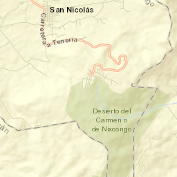 El Carmen (El Desierto del Carmen) Street Map