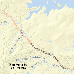 San Andrés Azumiatla Street Map