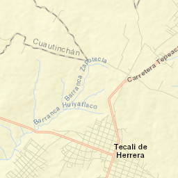 Tecali Street Map