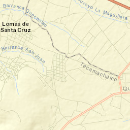 Lomas de Santa Cruz Street Map