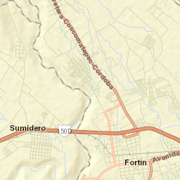 Fortín de las Flores Street Map