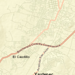 Yautepec Street Map