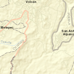 Tetela del Volcán Street Map