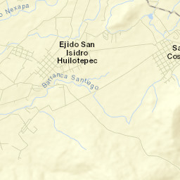 San Isidro Huilotepec Street Map