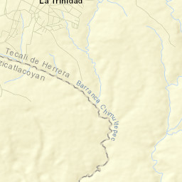 La Trinidad Tianguismanalco Street Map