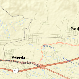 San Rafael Río Seco Street Map