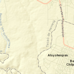 Atoyatempan Street Map