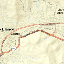 Río Blanco Street Map