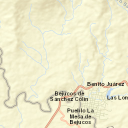 Bejucos Street Map