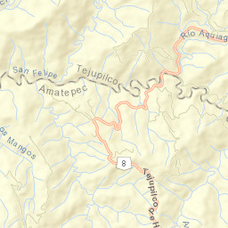 San Miguel Ixtapan Street Map