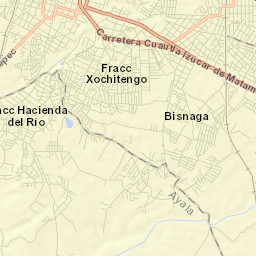 Cuautla Street Map
