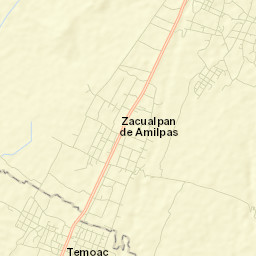 Temoac Street Map