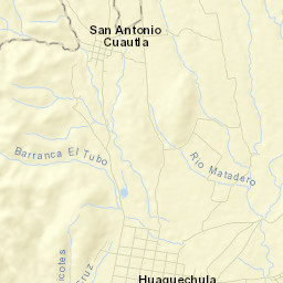 Huaquechula Street Map