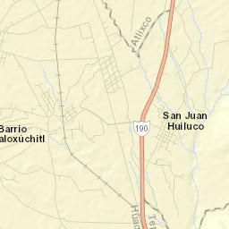 San Juan Huiluco Street Map