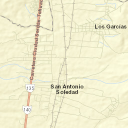 San Antonio Soledad Street Map