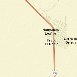 Cerro de Ortega Street Map