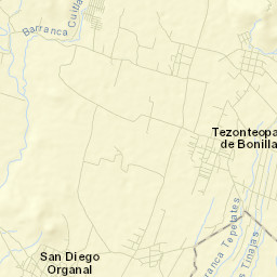 Tezonteopan de Bonilla Street Map