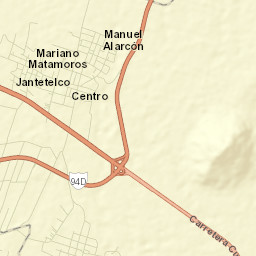 Jantetelco Street Map