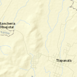 Tlapanalá Street Map