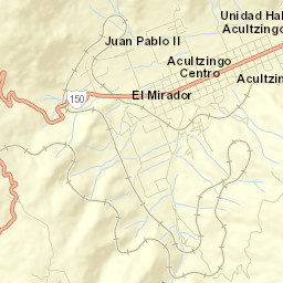 Acultzingo Street Map